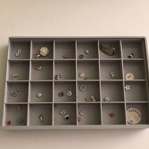 Origami Owl charms, dangles and plates